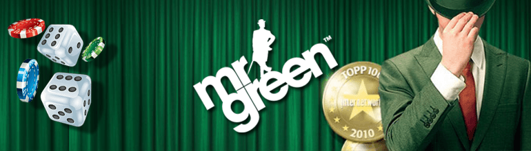 Mr Green Casino Logo mit Würfeln